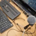 Microphone on a table