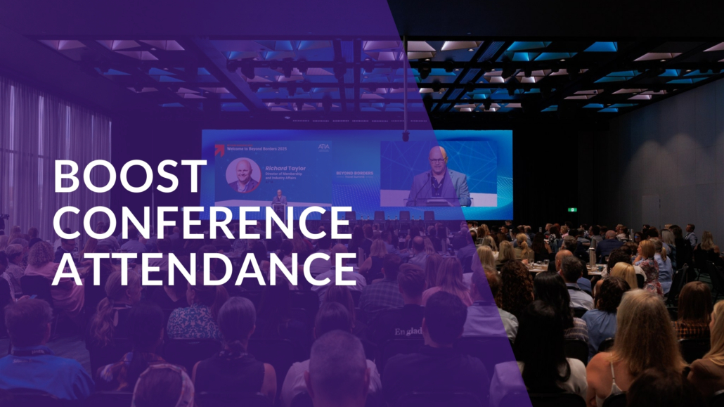 Guest speaker on stage at a conference