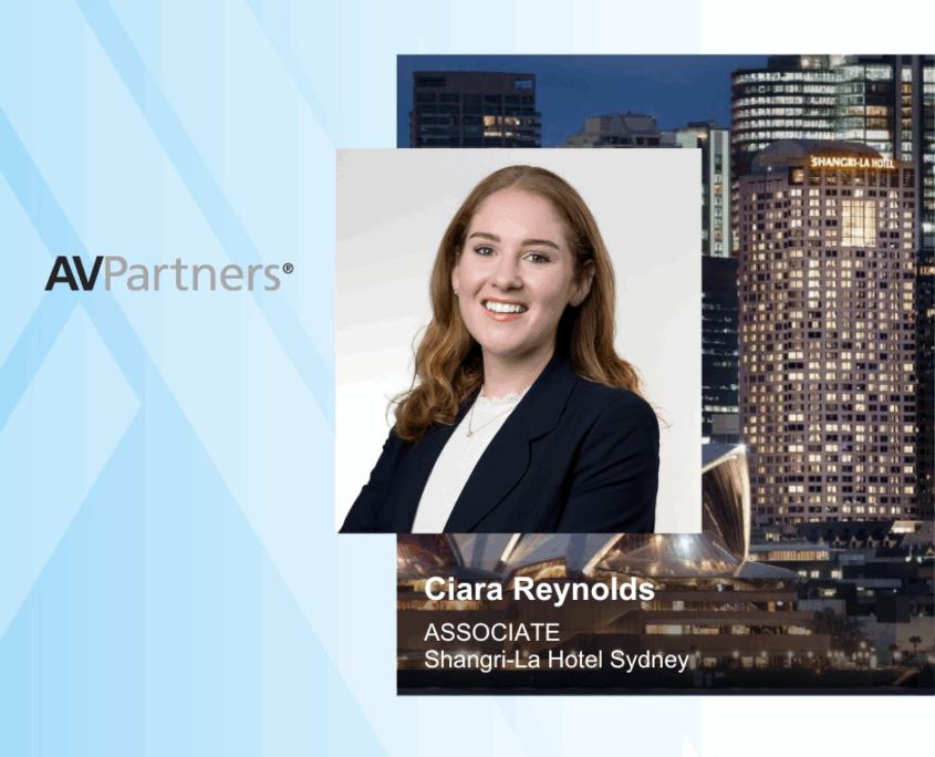 AVPartners Celebrates Ciara Reynolds’ Promotion to Associate at Shangri-La Hotel Sydney