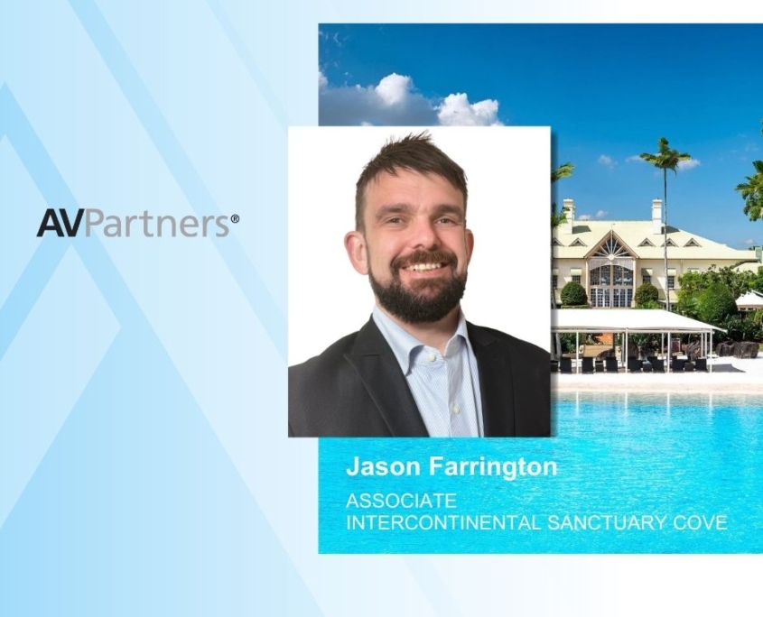 AVPartners Announces Jason Farrington as New Associate at Intercontinental Sanctuary Cove