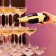 Champagne tower at the Blueprint Homes 20th Anniversary Dinner Perth