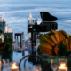 Candlelight and grand-piano at Hamilton Island Race Week
