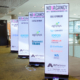 Foldable LED Banners used as NoVacancy Expo sponsorship assets.