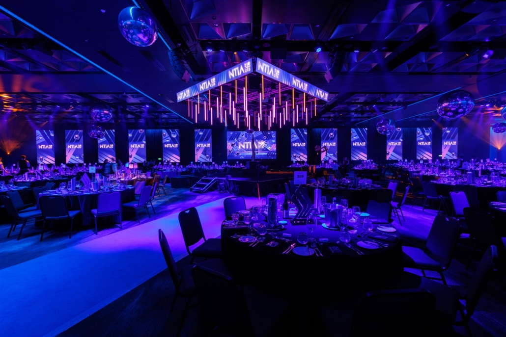 Room Styling for an awards night gala dinner
