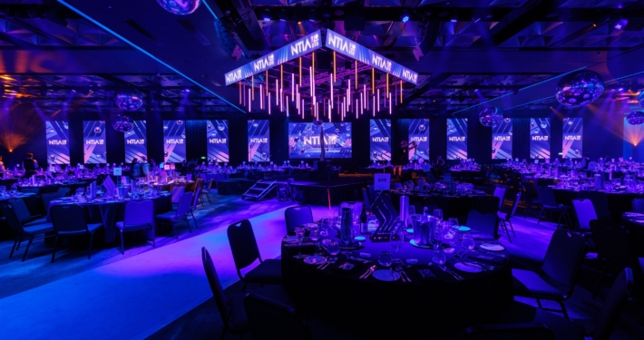 Room Styling for an awards night gala dinner
