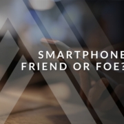 Smartphone being used during conference