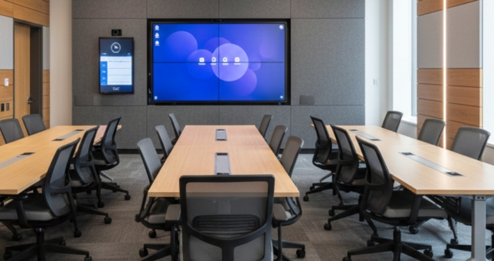 Training Room AV Solutions AVPartners Training room av installation solution in a government building.